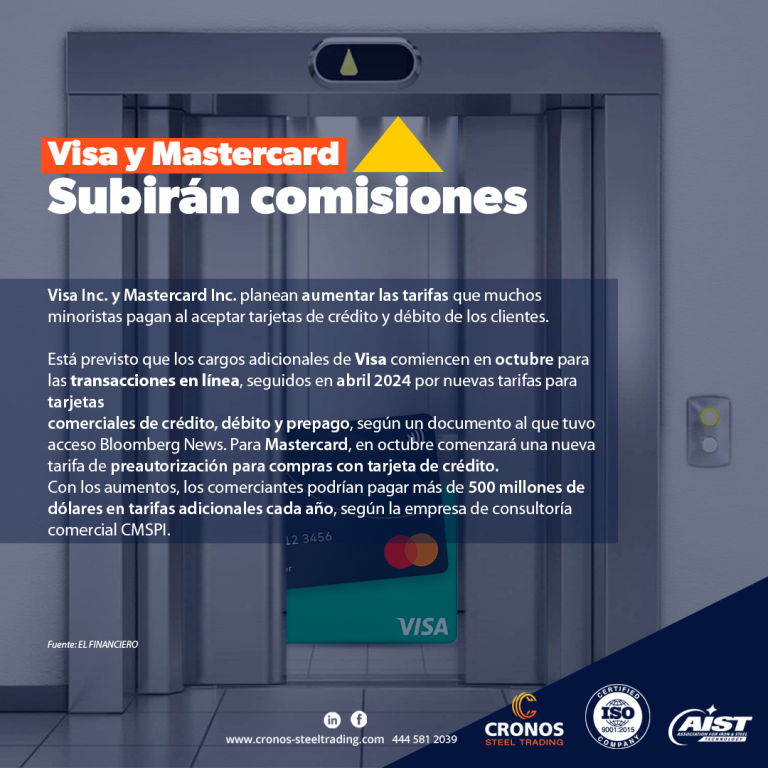 Tarifas visa master card