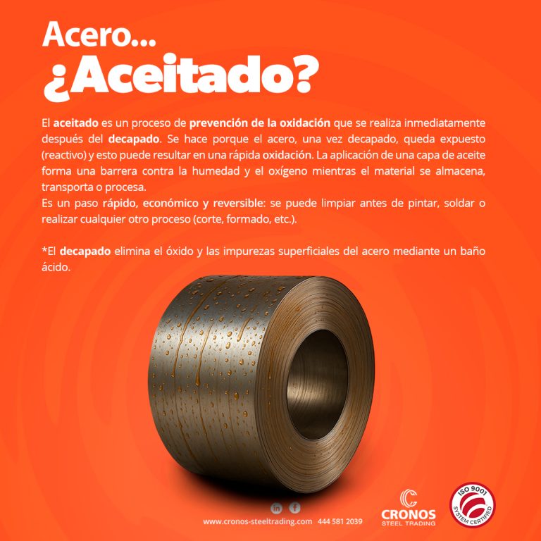 Acero decapado y aceitado