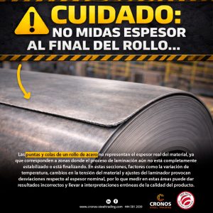 Dónde medir el espesor de una lamina de acero