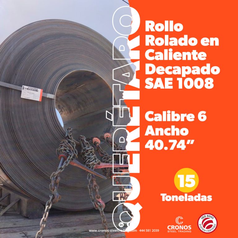 Rollo rolado en caliente decapado SAE 1008
